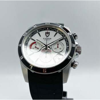 (SOLD!!) 42mm • 2018 Tudor Grantour Chronograph Date White Dial 20530N